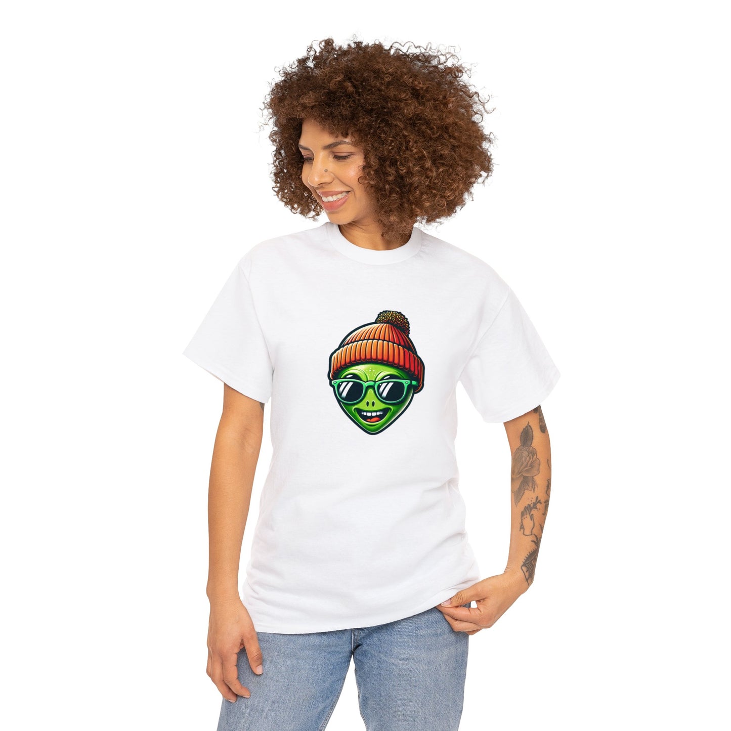 Cool Alien Beanie Tee