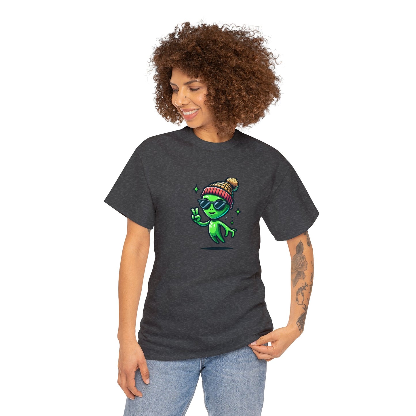 Cool Alien Beanie Tee