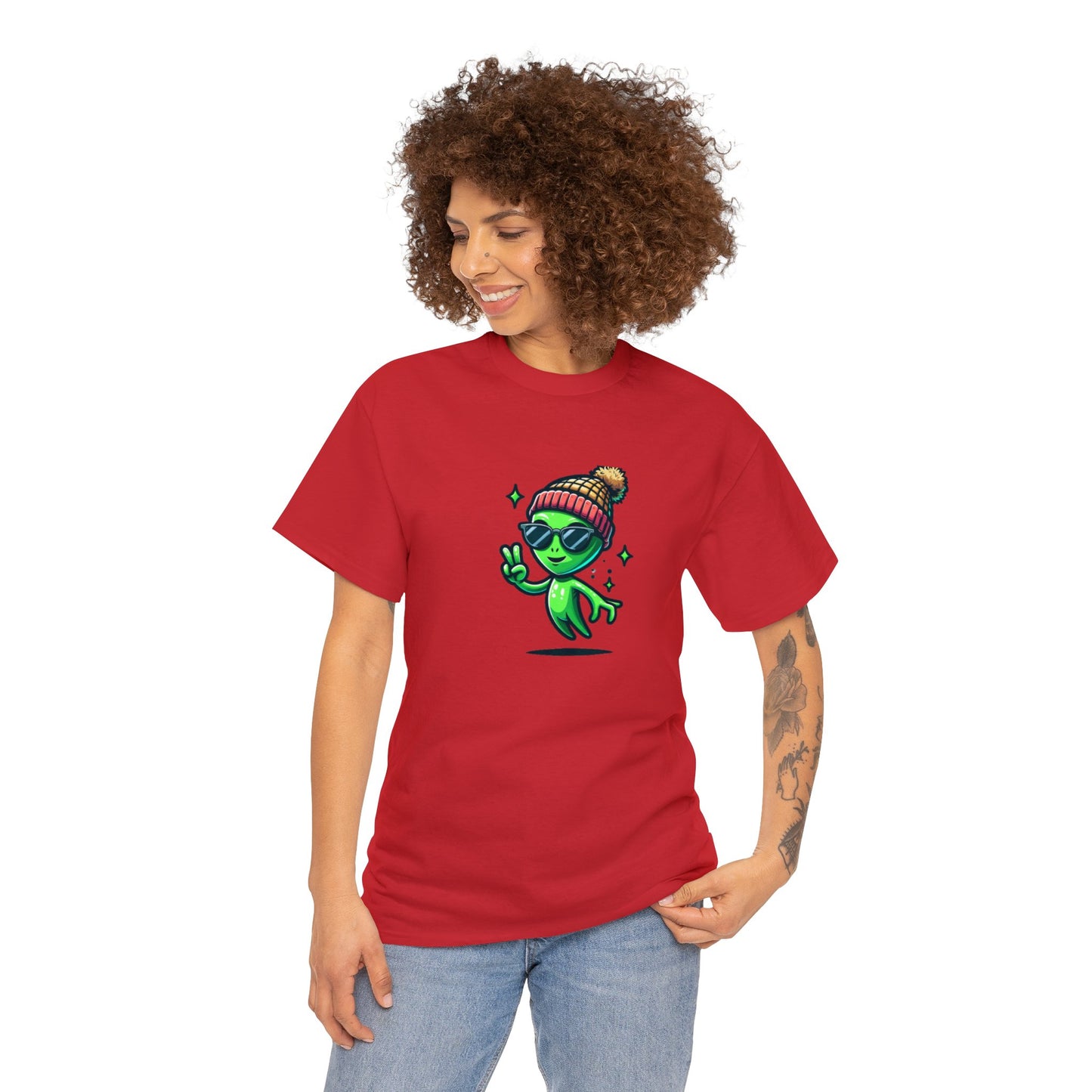 Cool Alien Beanie Tee