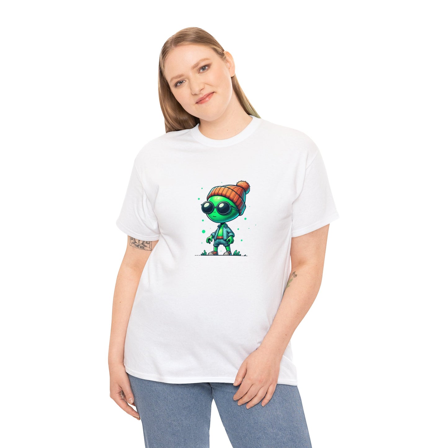 Cool Alien Hipster Tee