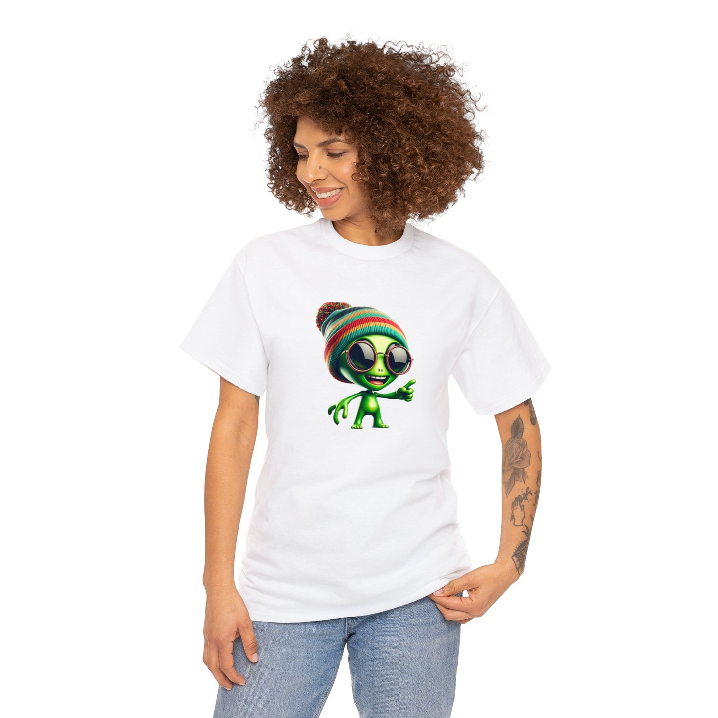 Cool Alien Beanie Tee