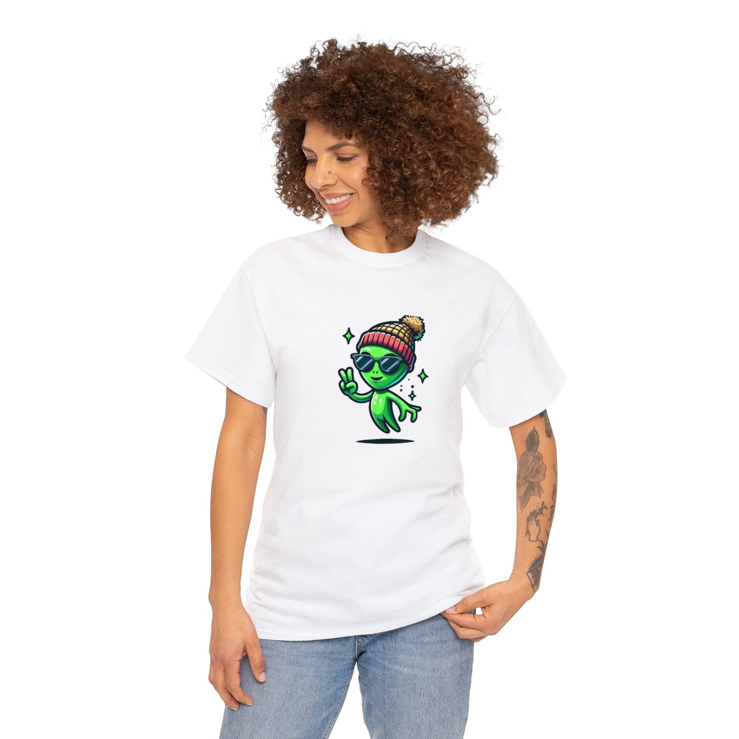 Cool Alien Beanie Tee